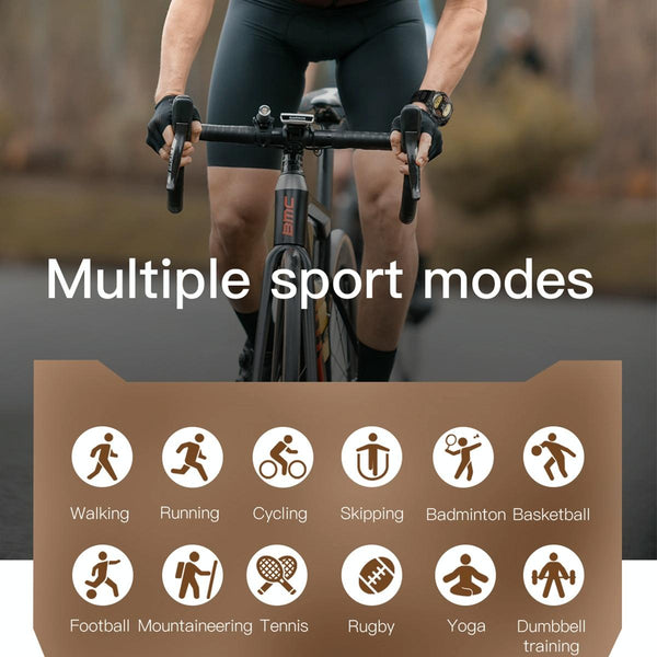 Smart Heart Rate And Blood Pressure Wristband Monitor Khaki Activity Trackers