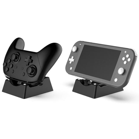 Nintendo Switch / Lite Charging Stand Compact Design Black Mounts & Stands