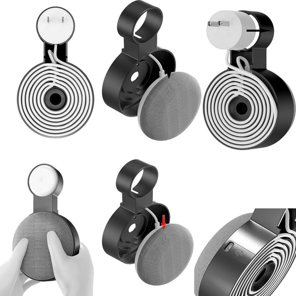 Google Nest Mini Wall Bracket With Cable Storage White Speaker Mounts & Stands