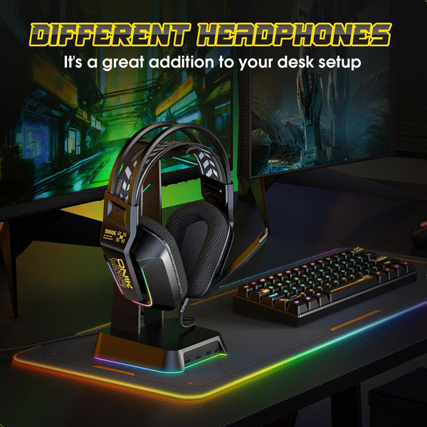Rgb Gaming Headset With Microphone 2.2M Length White Headsets