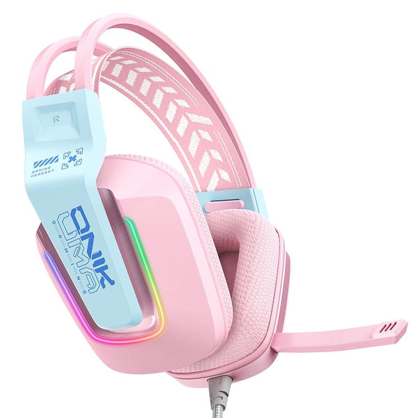 Rgb Gaming Headset With Microphone 2.2M Length White Headsets