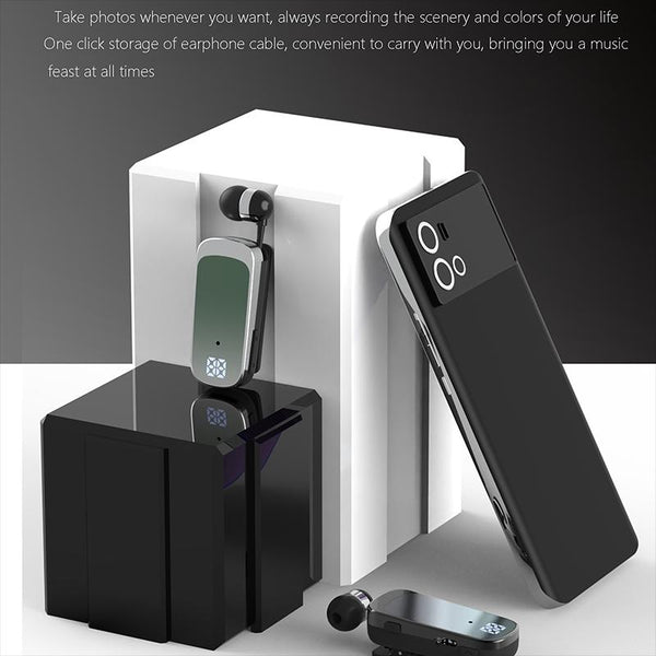 K65 Wireless Business Retractable Cable Yellow Earbuds