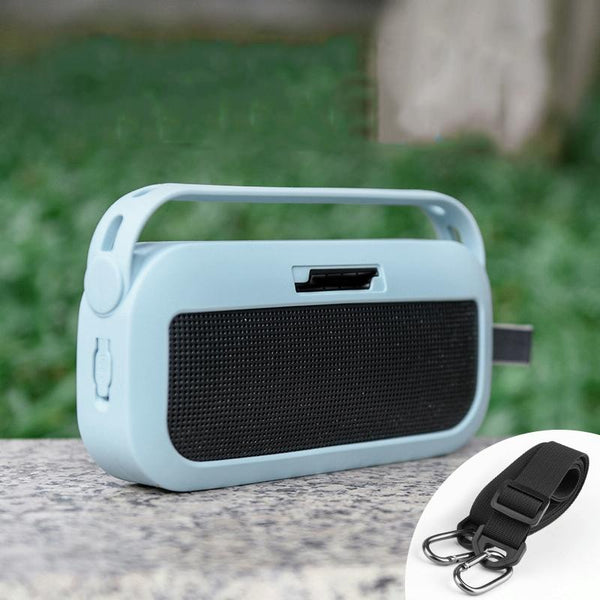 Silicone Protective Case For Bose Soundlink Flex Speaker With Shoulder Strap Blue Cases Covers & Skins