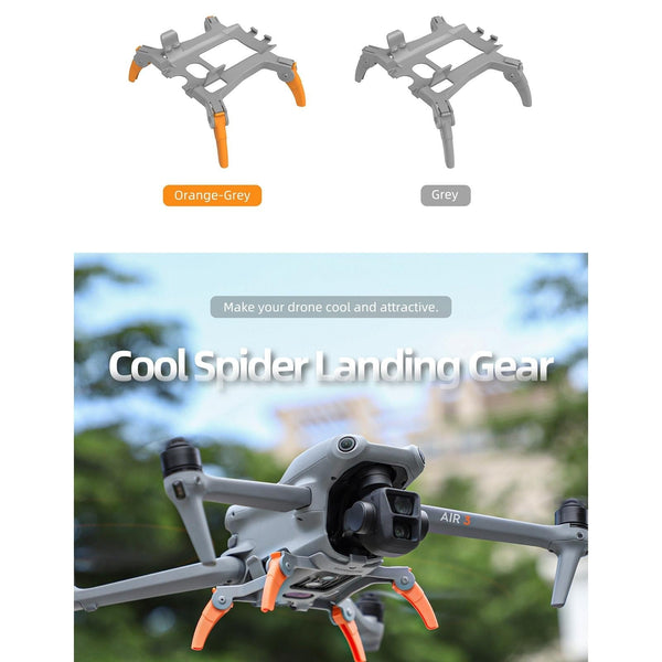 Foldable Spider Landing Gear For Dji Air 3 Lg664 Grey Camera Drone Accessories