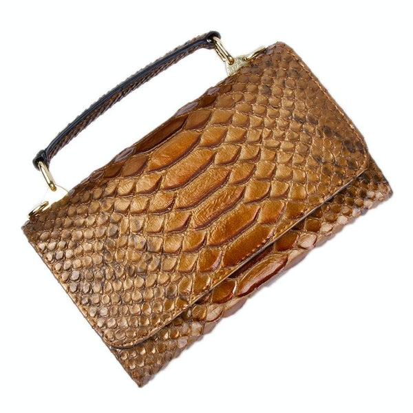 Versatile Lady Crossbody Wrist Bag Multi Functional Snake Pattern Black Women's Bags & Handbags