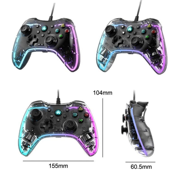 Universal Wired Gamepad For Nintendo Switch / Ps Computer Compatible With Multiple Devices White Controllers & Attachments