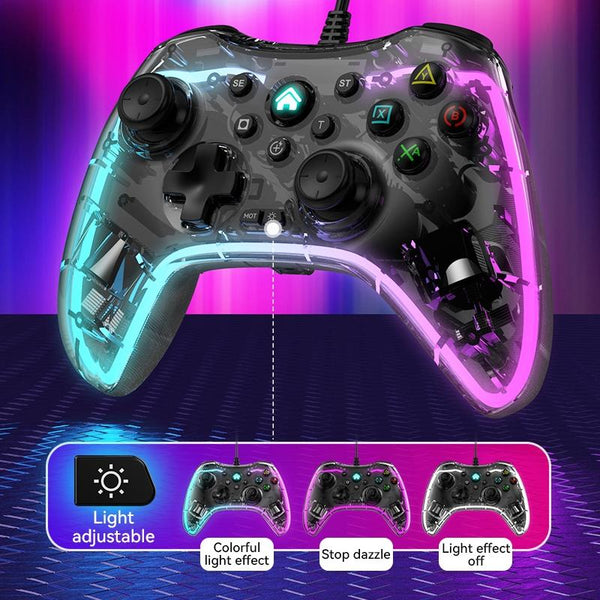 Universal Wired Gamepad For Nintendo Switch / Ps Computer Compatible With Multiple Devices White Controllers & Attachments