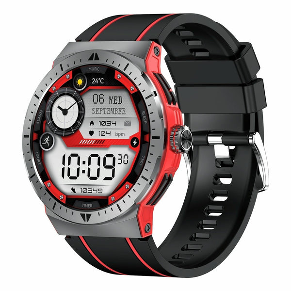 1.43 Inch Bt5.3 Ip68 Sport Smart Watch Support Bluetooth Call / Message Notification Heart Rate Blood Pressure Health Monitor Red Smart Watches