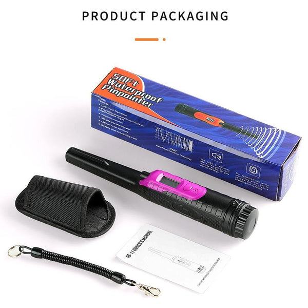 Small Handheld Metal Detector For Outdoor Treasure Hunt Red Metal Detectors