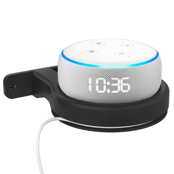 Ahastyle Wall Storage Stand Compact And Versatile Black For Amazon Echo Dot 3/4 Mounts & Holders