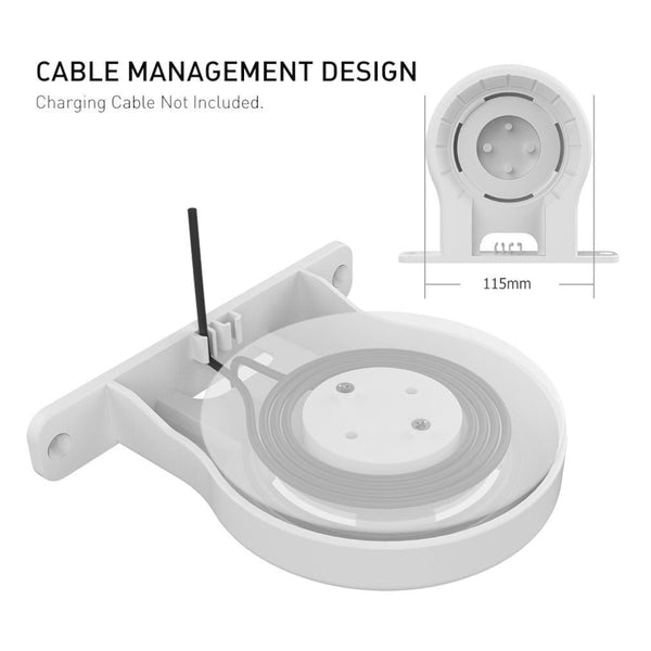 Ahastyle Wall Storage Stand Compact And Versatile Black For Amazon Echo Dot 3/4 Mounts & Holders