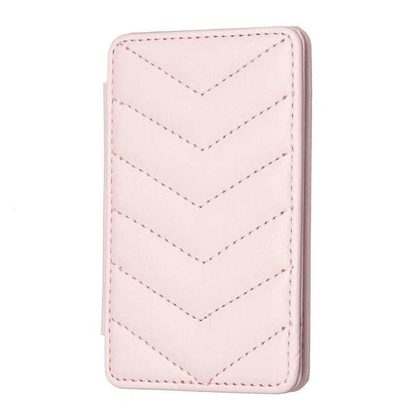 Wave Pattern Card Bag Back Sticker For Mobile Phones Pink Cases Covers & Skins