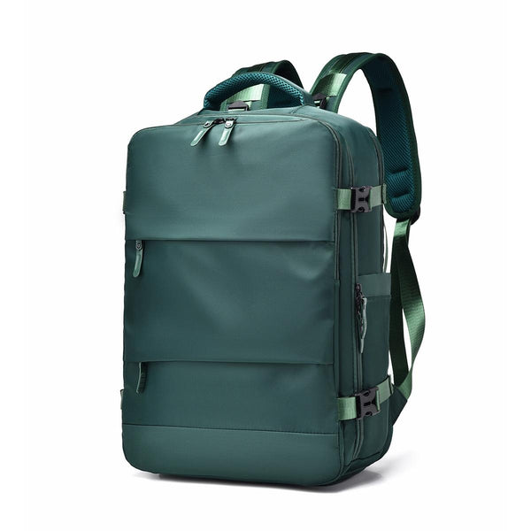Parallel Deals Spacious Business Travel Backpack Fits Laptop Green Laptop Cases & Bags