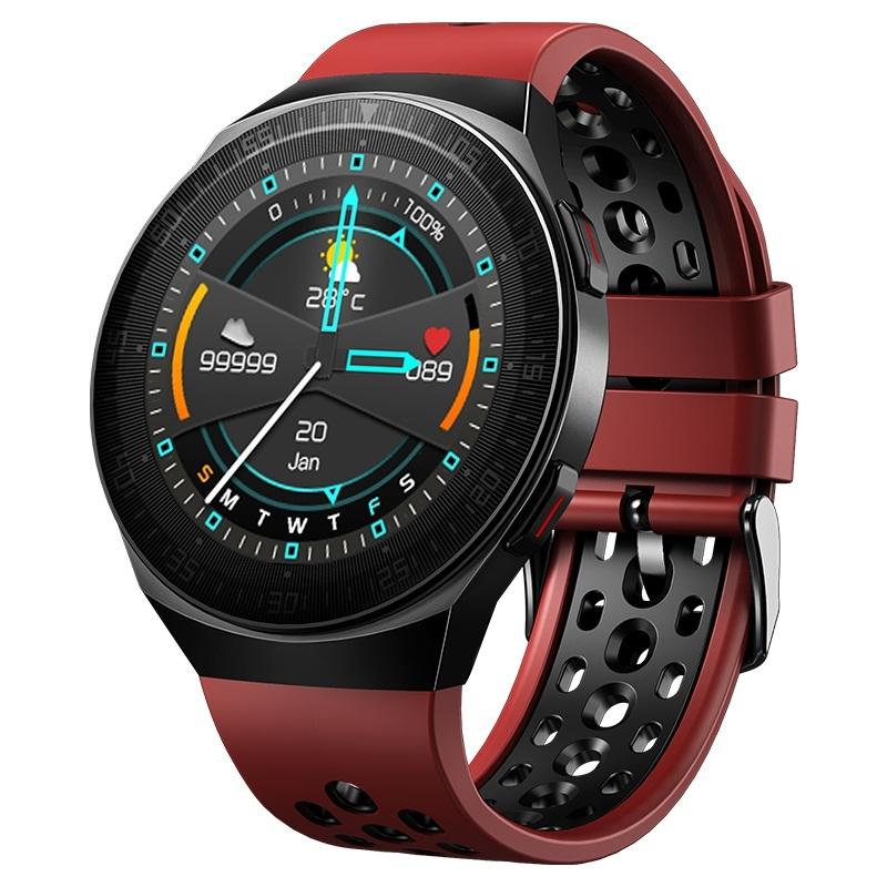1.28 Inch Ip67 Waterproof Smart Watch With Bluetooth Call Sleep & Heart Rate Monitoring Red Smart Watches
