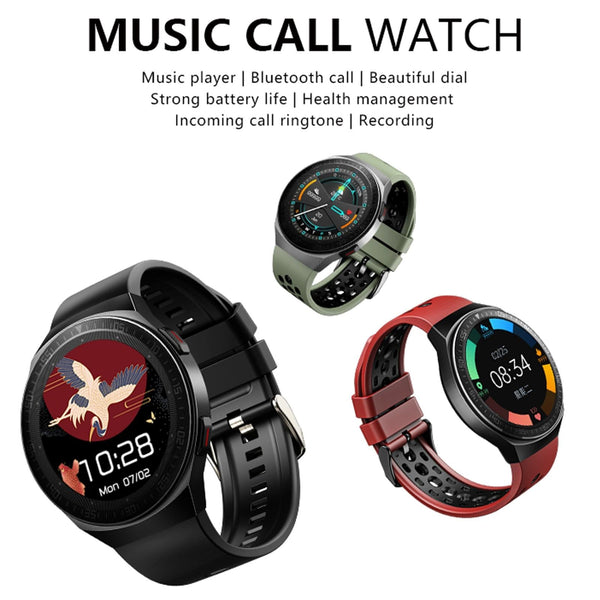 1.28 Inch Ip67 Waterproof Smart Watch With Bluetooth Call Sleep & Heart Rate Monitoring Red Smart Watches