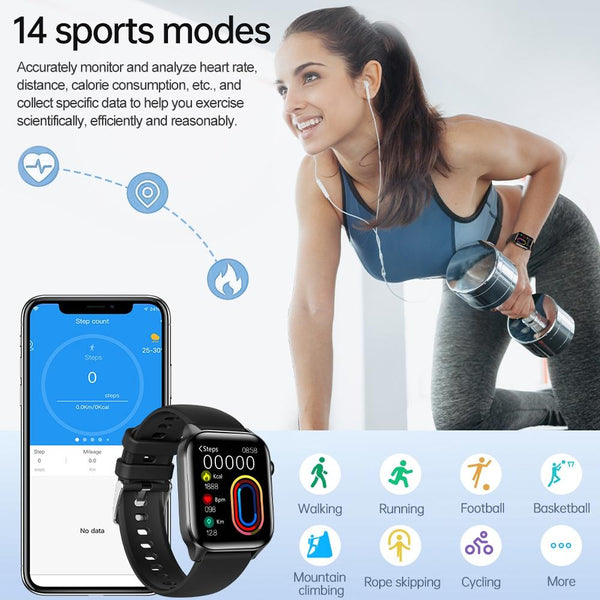 1.85 Inch Ip67 Waterproof Sports Health Monitoring Bluetooth Call Smart Watch Pink Smart Watches