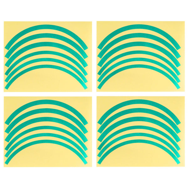 Wheel Hub Sticker Set For Scooter / Bike Electric Vehicle 2 Pcs Red Accessories Parts