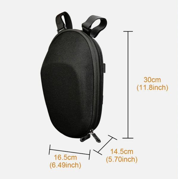 Pu Leather Waterproof Eva Hard Shell Front Storage Bag For Xiaomi No.9 Electric Scooter Gray Accessories