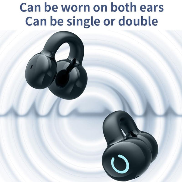 Single Ear Stereo Clamp Type Bone Conduction Bluetooth Earphone Earbuds