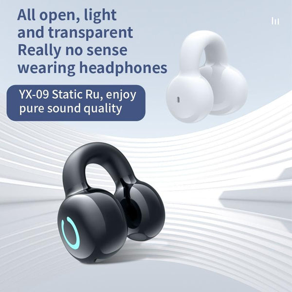 Single Ear Stereo Clamp Type Bone Conduction Bluetooth Earphone Earbuds