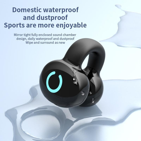 Single Ear Stereo Clamp Type Bone Conduction Bluetooth Earphone Earbuds