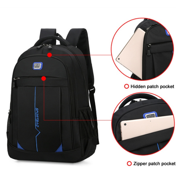 Large Capacity Casual Backpack For Students Black Backpacks & Bags