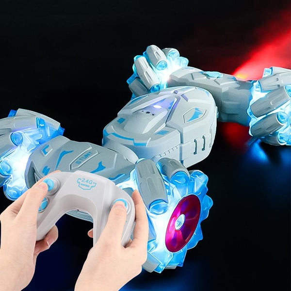 Stunt Car With 2.4G Remote Control Single Rc Torsion Design Blue Rc Model Vehicles