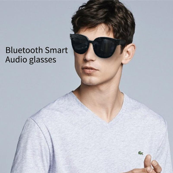 Smart Audio Sunglasses With Bluetooth Earphone A13 Brown Earbuds