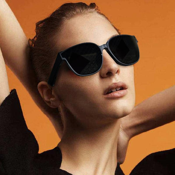 Smart Audio Sunglasses With Bluetooth Earphone A13 Brown Earbuds