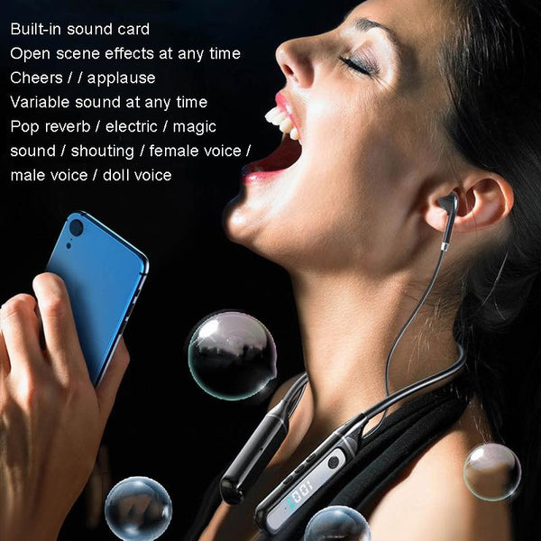 Wireless Sports Earphones With Bluetooth 5.3 And Built In Sound Card White Earbuds