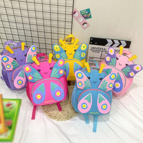 Girls Butterfly Backpack Compact And Colourful Pink Backpacks & Bags