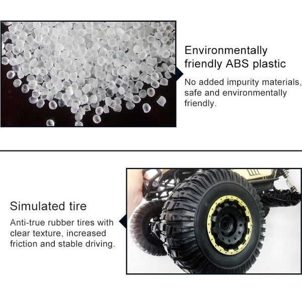 1:8 Alloy Remote Control Climbing Car Off Road Vehicle Toy Black Remote Controlled Toys