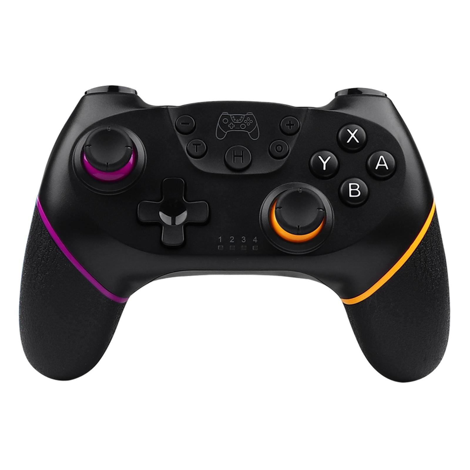 Macro Wireless Pro Controller With Wake Up Function Purple Orange Controllers & Attachments