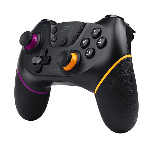 Macro Wireless Pro Controller With Wake Up Function Purple Orange Controllers & Attachments
