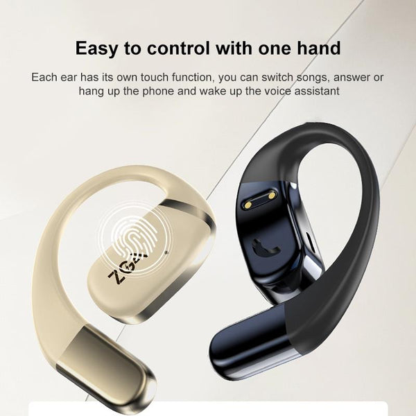 Wireless Bluetooth Earphones Zga Gs18 Blade Ai Beige Earbuds