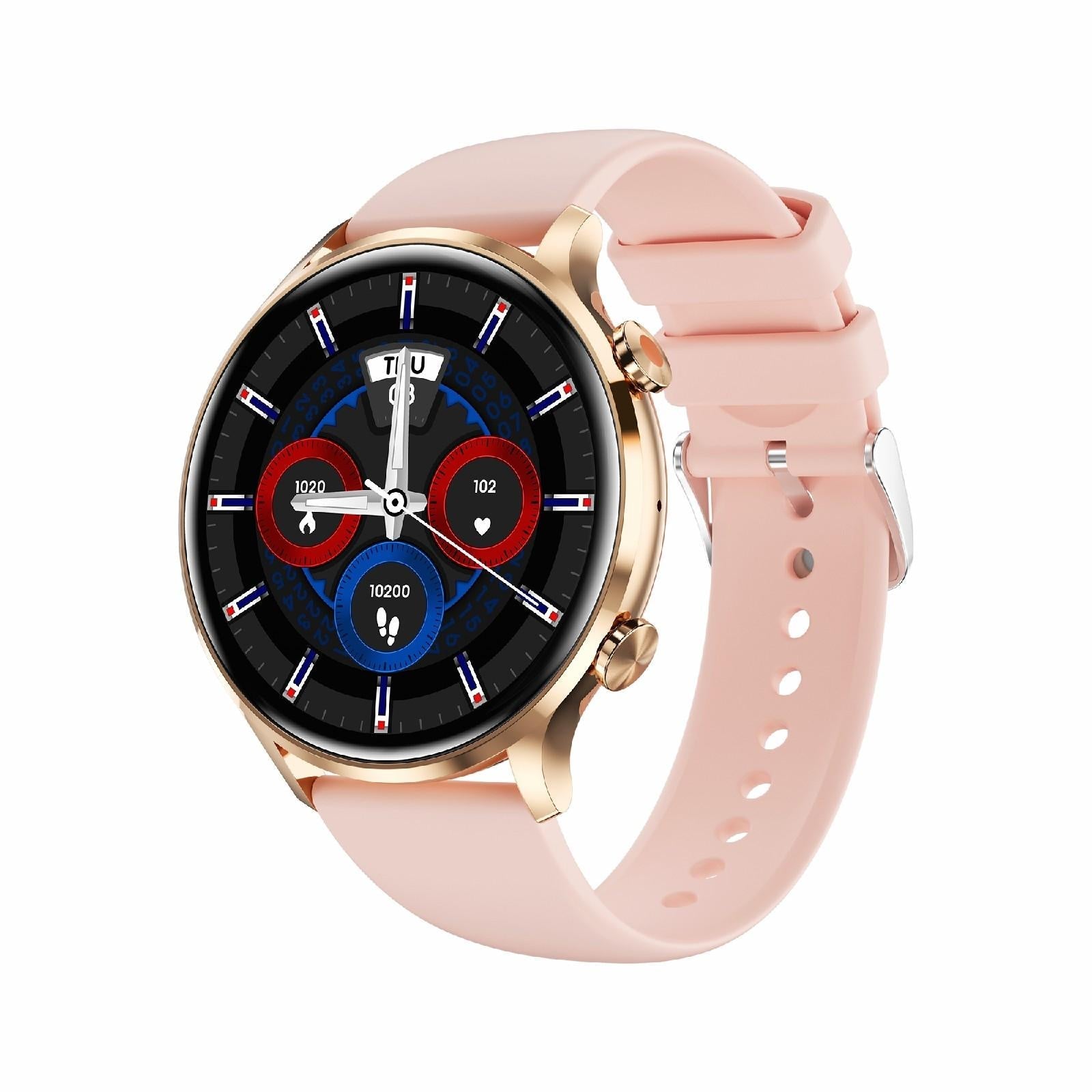 1.39" Bt5.2 Smart Sport Watch With Call Sleep Temp Heart & Health Monitor_Pink Smart Watches