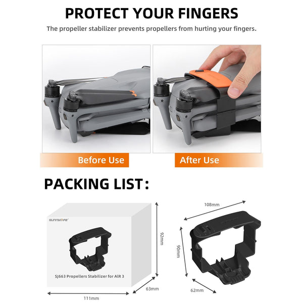 Fixed Propeller Guard For Dji Air 3 Blade Holder Black Other Camera & Photo Accs