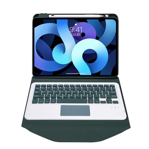 Bluetooth Keyboard Leather Case For Ipad Pro 11 With Pen Slot And Touchpad Pink Keyboards