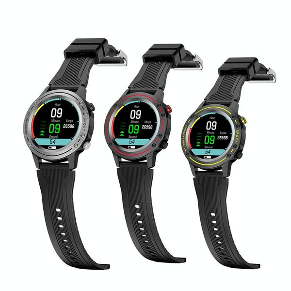 Waterproof Bluetooth Bracelet With Hr And Temperature Tracking Red Smart Watches