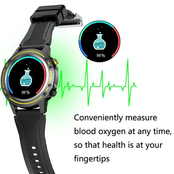 Waterproof Bluetooth Bracelet With Hr And Temperature Tracking Red Smart Watches