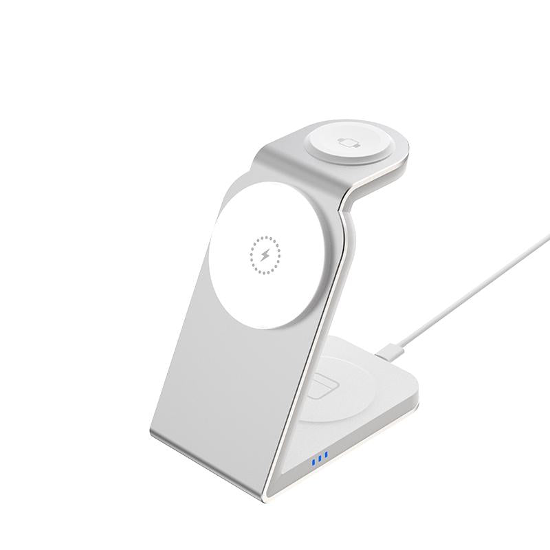 3 In 1 Magnetic Wireless Charger For Sw18 Silver Chargers & Cradles