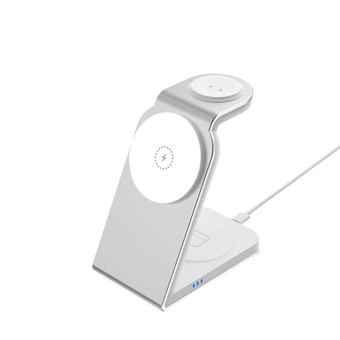 3 In 1 Magnetic Wireless Charger For Sw18 Silver Chargers & Cradles