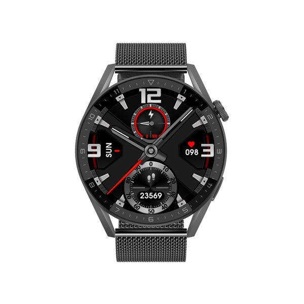 Smart Steel Watch With Colour Screen Silver Smart Watches