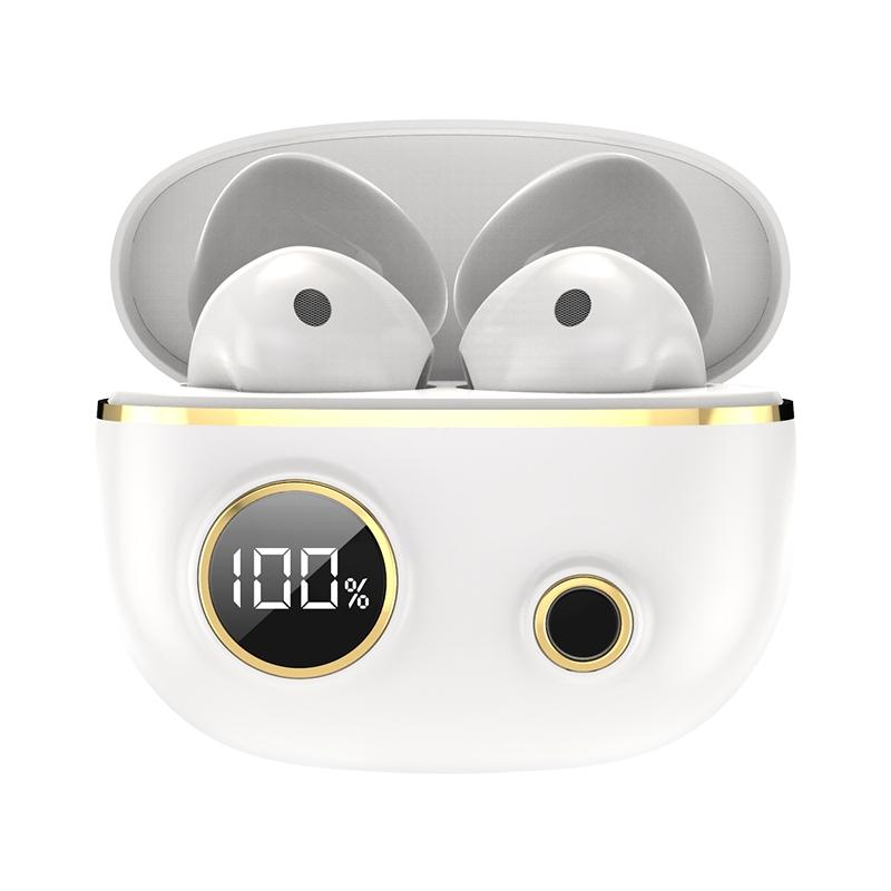 Waterproof 9D Stereo Bluetooth Earphones With Charging Case White Earbuds