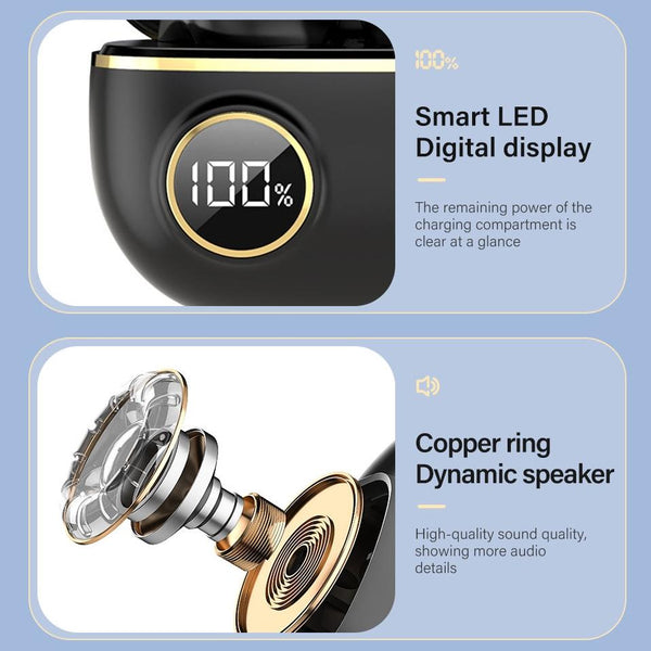 Waterproof 9D Stereo Bluetooth Earphones With Charging Case White Earbuds