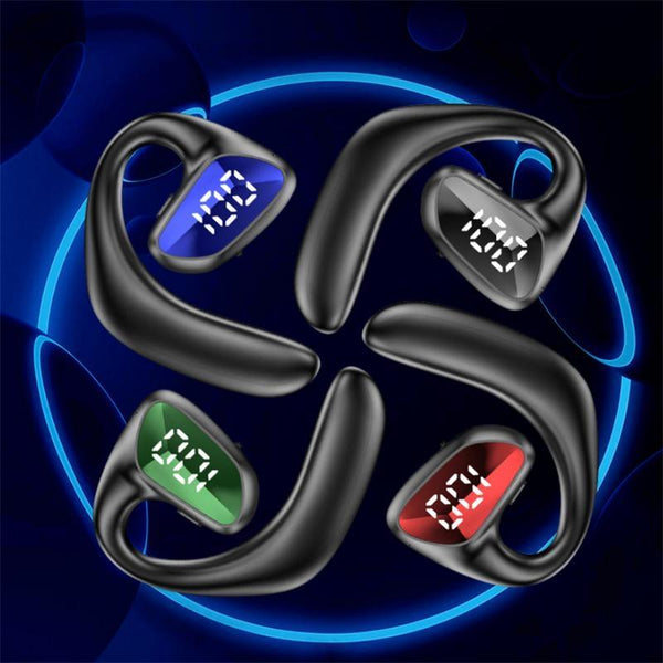 Air Conduction Bluetooth Earphone Business Model Red Earbuds