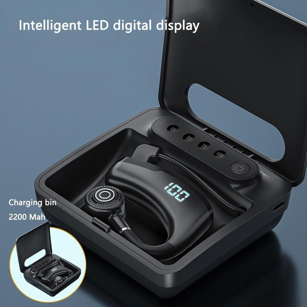 V19s Wireless Bluetooth Headset With Digital Display And Charging Bin Earbuds