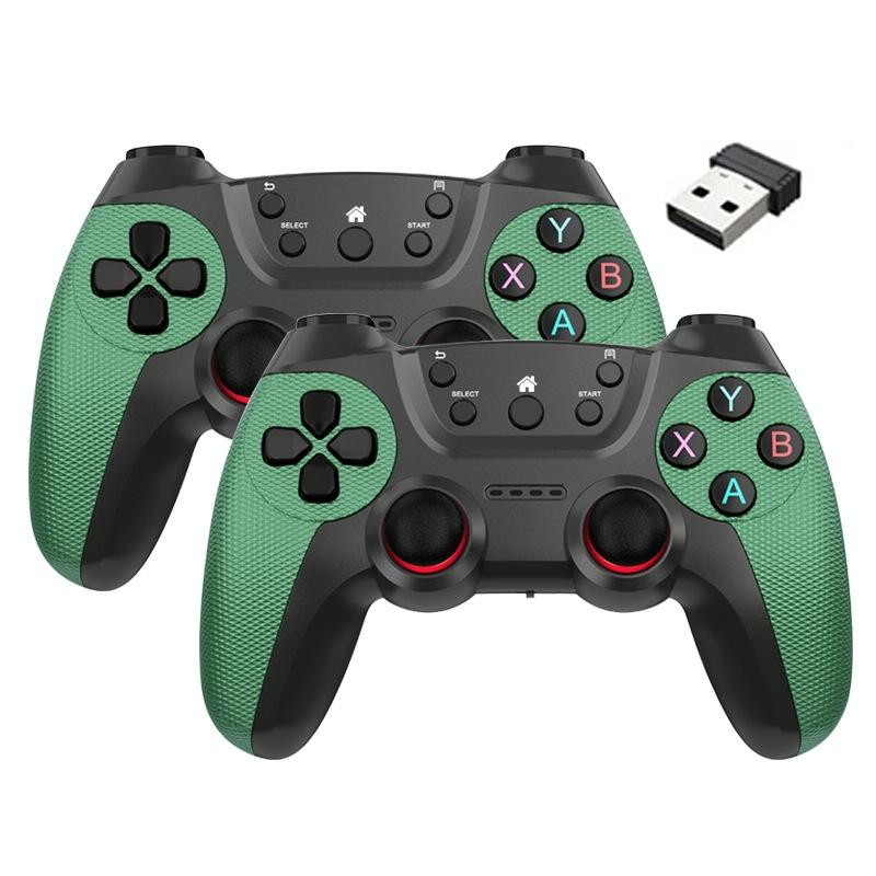 2.4G Wireless Controller For Pc Linux Android Tvbox Supports Dual Connection Cangling Green Controllers & Attachments