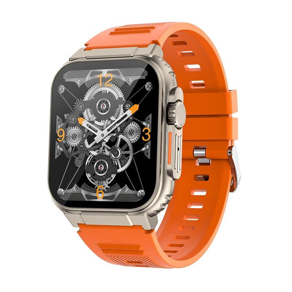 Ip68 Waterproof Bluetooth Smart Watch Health Monitor Orange Smart Watches