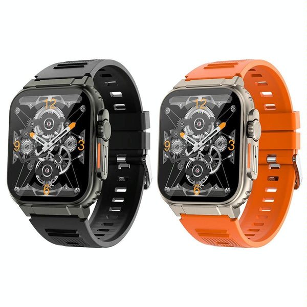 Ip68 Waterproof Bluetooth Smart Watch Health Monitor Orange Smart Watches